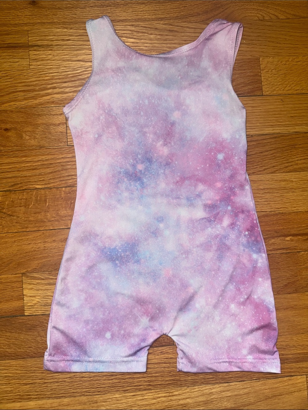 Pink Galaxy Tie-Dye Girls Romper